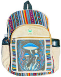 Himalayan Craft Handmade Unique Design Himalayan Hemp Cotton Backpack 17 IN Large Hippie, Festival, Hiking & Tablet Laptop Backpack Bag - Made In Mt. Everest Country Nepal