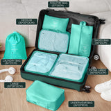 11 Piece Travel Luggage Sets, 4 Piece Hardshell Suitcase with Wheels, 20inch Carry on Luggage, 24inch 28inch 32inch Checked Luggage with 7PC Organizer Bags