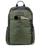 JanSport Venture Daypack – Travel Pack With Large Main Compartment, Padded Laptop Sleeve, Dual Water Bottle Pockets, and Attachment Buckles, Cargo Green