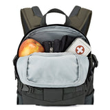 Lowepro LP37014-PWW, Flipside Trek BP 250 AW Backpack for Camera with ActiveZone Suspension System, Tablet Compartment, Grey/Dark Green