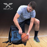 Xelfly 25L Basketball Backpack with Ball Compartment - For Sports Equipment, Gym, Travel