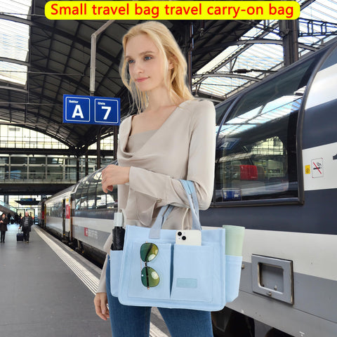 ZHMO Canvas Tote Bag for Women With Compartments and Zipper,Women's Bags Crossbody Bags Work Laptop Tote Bag Large Satchels Handbags Tote Purse Everyday Shoulder Bag for Travel Nurse Teacher Church