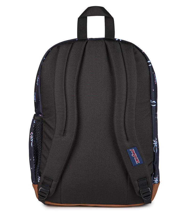 JanSport Cool Backpack with 15-inch Laptop Sleeve, Large Computer Bag Rucksack with 2 Compartments, Ergonomic Straps, Pastel Petals - Black