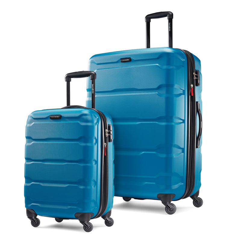 Samsonite Omni PC Hardside Expandable Luggage with Spinner Wheels, Adriatic Blue, 2-Piece Set (20/28)
