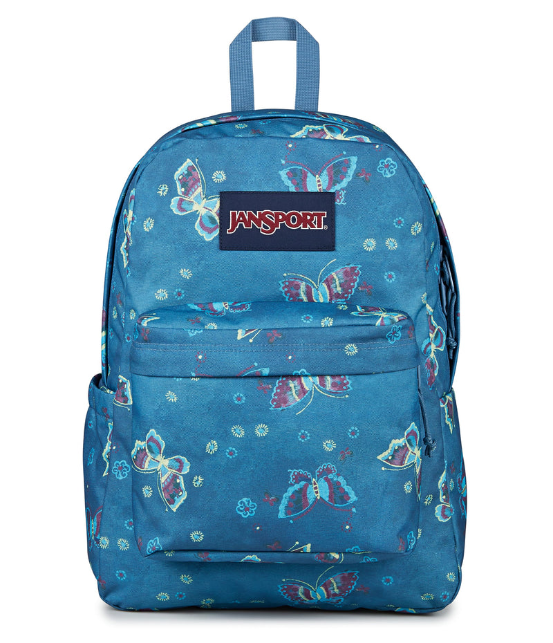 JanSport SuperBreak Plus Backpack with Padded 15-inch Laptop Sleeve and Integrated Bottle Pocket - Spacious and Durable Daypack for Work and Travel - Butterfly Baddie