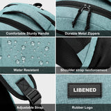 LIBENED School Backpack for Teens Girls and Boys, Lightweight and Sturdy Bookbag for College with USB Charging Port, 15.6 inch Water-Resistant Back pack with Laptop Sleeve, Teal