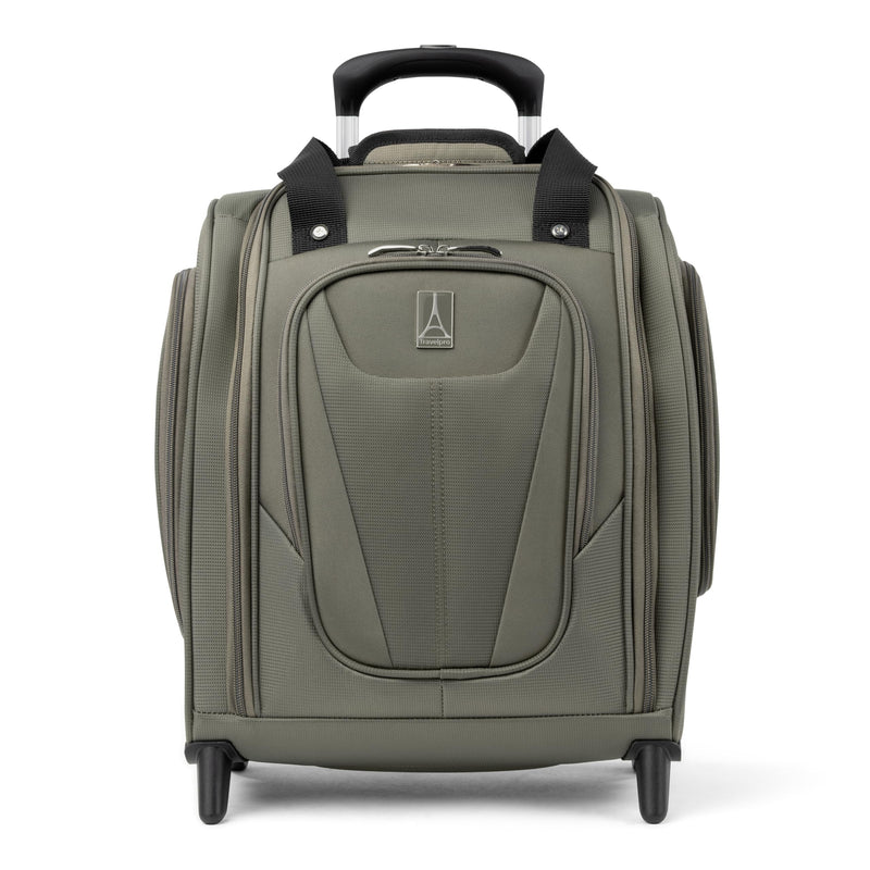 Travelpro Luggage Maxlite 5 Softside Lightweight Rolling Underseat Compact Carry on Upright 2 Wheel Bag, 15-Inch — Slate Green