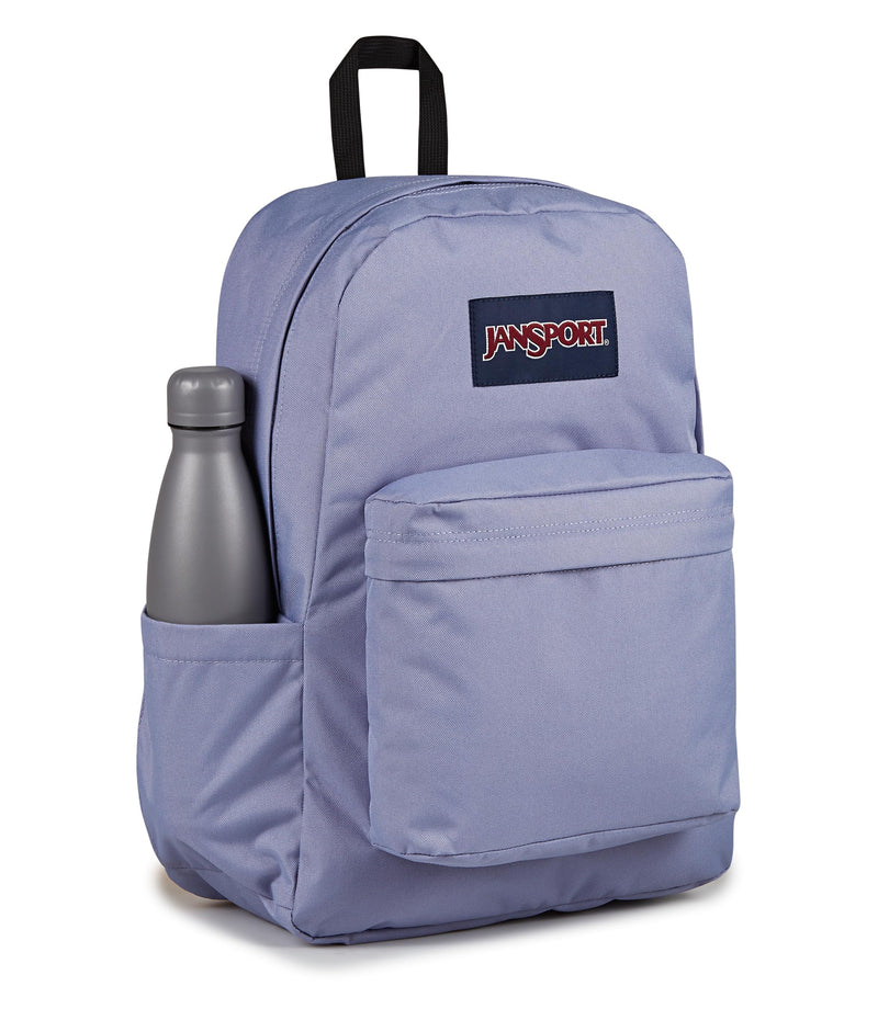 JanSport SuperBreak Plus Backpack with Padded 15-inch Laptop Sleeve and Integrated Bottle Pocket - Spacious and Durable Daypack for Work and Travel - Lavender Ash