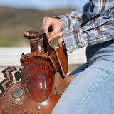 Farm and Posh Compact Horse Saddle Bag – Western Saddle Phone Holder | Lightweight Trail Riding Pouch