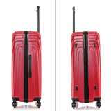 InUSA VASTY Luggage with Spinner Wheels | Durable Lightweight Hardside Suitcase, Travel Bag with Handle and Trolley, 28-Inch Large Checked Luggage | Red