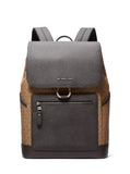 Michael Kors Hudson Travel Rucksack, Light Gunmetal Hardware/Husk Signature