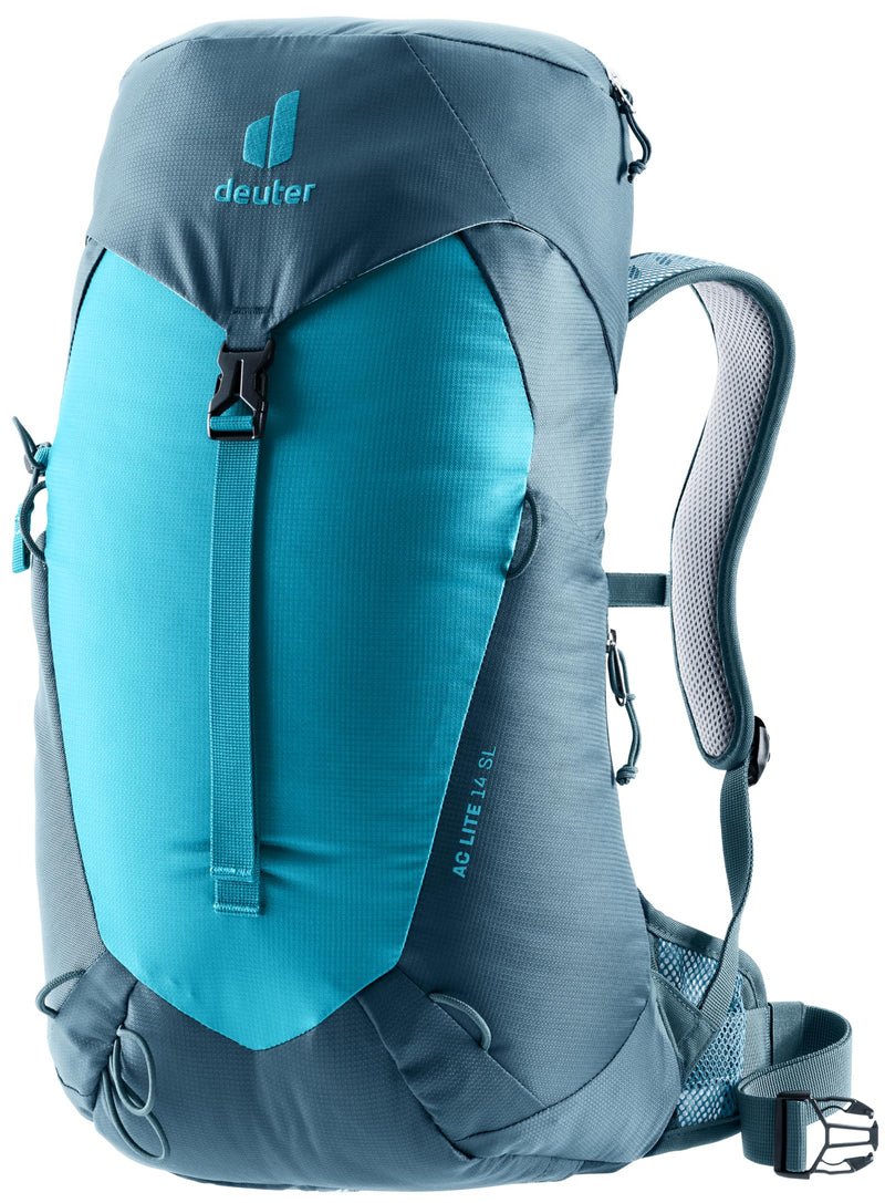 Deuter AC Lite 14L SL Hiking & Daypack Backpack with Narrow Fit, Steel Frame & Superior Breathability - Lagoon-Atlantic
