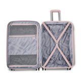 American Tourister Stratum 3.0 Medium 24-Inch Spinner, Airline Approved, Durable Hardside Luggage, Expands 1.5", RightHeight™ Adjustable Handle, Pink Blush