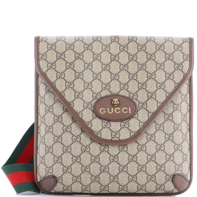 Gucci, Pre-Loved Neo Vintage Envelope Messenger GG Coated Canvas Medium, Brown