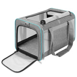 GAPZER Pet Carrier for Large Cats 20 lbs+ / Soft Sided Small Dog Travel Carriers Top Load/Collapsible Carrier Bag for Big Cat / 2 Kittens Sturdy Transport Carriers Long Trips/Medium Cats 15 pounds