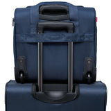 TPRC 15" Smart Underseat Carry-On Luggage with USB Charging Port, Navy Blue