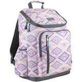 FUEL Durable Top Loader Outdoor Backpack w/Adjustable Straps, Multiple Compartments, Perfect for Travel, Hiking, Work, Classroom, Commuting - Pink Aztec