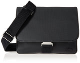 Lacoste Men's Classic Messenger Bag, Black, One Size