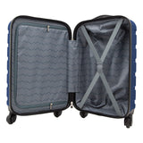 Travelers Club Harper Luggage, Blue, 22-Inch Carry-On