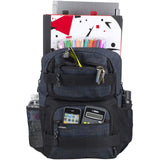Eastsport Travel Skateboard Backpack Double Strap Laptop Bag Multi-Sport Design for Men and Women, Navy Gradient Ripstop