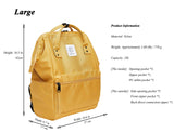 Kah&Kee Polyester Travel Backpack Functional Anti-theft School Laptop for Women Men (Yellow, Medium)