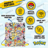 Pokemon School Supplies Drawstring Bags for Kids Gym Bag, Perfect for Travel & Swim for Boys Girls, Featuring Charmander and Pikachu.