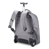 High Sierra Freewheel Wheeled Laptop Backpack, Silver Heather, 20.5 x 13.5 x 8-Inch