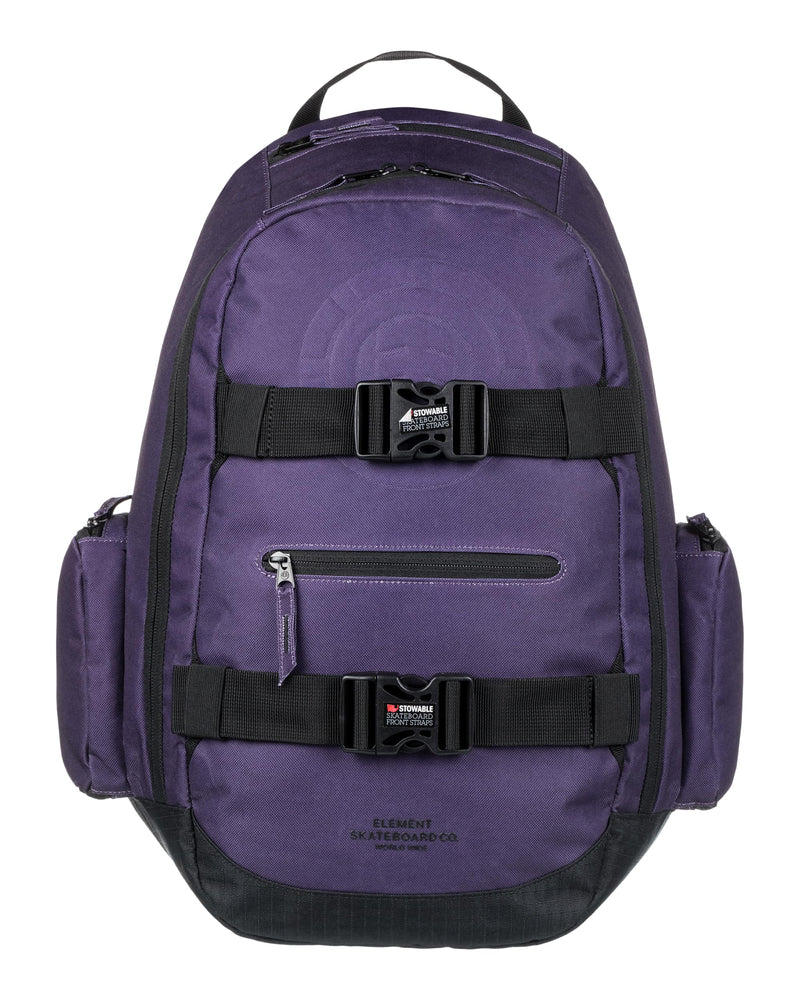 Element Men's Mohave Backpack - Lightweight Bookbag -With Skate Straps, Grape 2.0