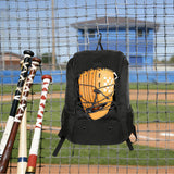 MATEIN Youth Baseball Bag, Softball Bag with Cleats Pocket for Girls, Boys, Adult, Large Baseball Backpack for Men with Fence Hook- Hold 2 Bats, Batting Mitten, Helmet, Caps, Teeball Gear