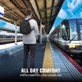 USA Gear Portable Camera Backpack for DSLR with Customizable Accessory Dividers, Weather Resistant Bottom and Comfortable Back Support - Compatible with Canon, Nikon, Sony, Fujifilm, and More (Black)