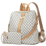 Makes Backpack Purse for Women PU Leather Travel Satchel Handbag Convertible Design Bag with Purse 2 Piece