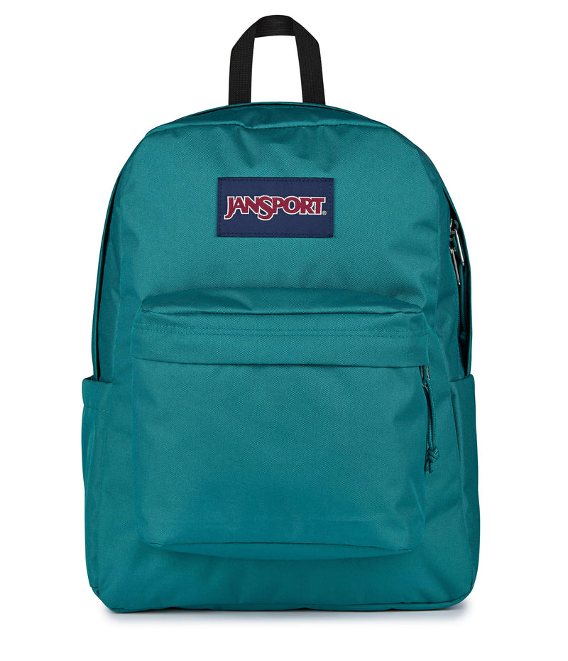 JanSport SuperBreak Plus Backpack with Padded 15-inch Laptop Sleeve and Integrated Bottle Pocket - Spacious and Durable Daypack for Work and Travel - Emerald Pool