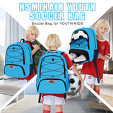 Hsmihair Youth Soccer Bag-Soccer Backpack&Backpack for Football Basketball,with Ball Compartment Separate Cleat Package