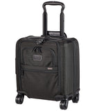 TUMI - Alpha Small Compact 4 Wheeled Brief - Men's Travel Underseat Carry On Bag - Fits up to 13" Laptop - 16.0" X 14.0" X 8.0" - Black