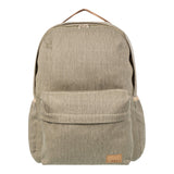 Roxy Party Waves Small Compact Backpack with Exterior Storage and Adjustable Straps - Parchment