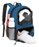 YOREPEK Soccer Backpack, Lightweight Soccer Bag with Ball Holder for Boys Girls Kids, Water resistant Sport Equipment Bags Fit Basketball Volleyball Football Accessories