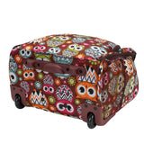 Rockland Melrose Upright Wheeled Underseater Carry-On Luggage, Owl