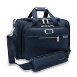 Briggs & Riley Underseat Duffle Bag - Personal Item Travel Bag for Women & Men, Carry On, Fits Under Airplane Seat, Weekender & Overnight Luggage, Lightweight - Baseline Collection, Navy