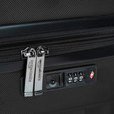 Amazon Basics 2-Piece Hardside Luggage Set (20", 28") with TSA Locks, Spinner Wheels, Expandable, Scratch-Resistant Surface, Black