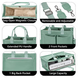 ZHMO Canvas Tote Bag for Women With Compartments and Pockets,Women's Bags Crossbody Bags Work Laptop Tote Bag Large Satchels Handbags Tote Purse Everyday Shoulder Bag for Travel Nurse Teacher Church