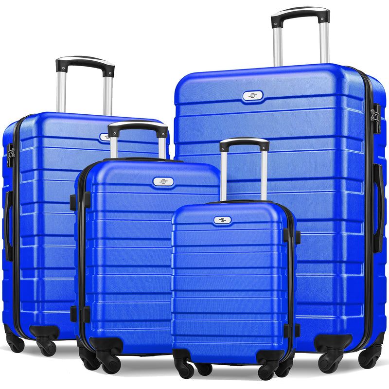Suitour Luggage Sets 4 piece,Hardshell Lightweight Suitcase Sets with Spinner TSA Lock for Travel Business (16"/20"/24"/28")