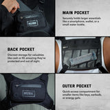 MVRK Water Resistant Running Vest Chest Pack, Phone Holder for Running, Lightweight Training Pack with Extra Storage & Reflective Detail