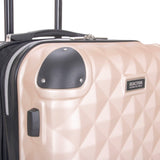 Kenneth Cole REACTION Diamond Tower Collection Lightweight Hardside Expandable 8-Wheel Spinner Travel Luggage, Rose Gold, 28-Inch Checked