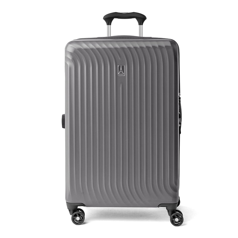 Travelpro Maxlite Air Hardside Expandable Checked Luggage, 8 Spinner Wheels, Lightweight Hard Shell Polycarbonate Suitcase, Shadow Grey, Checked Medium 25-Inch