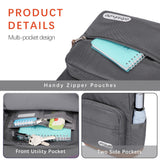 abshoo Classic Backpack for School College Bookbag Middle High School Bakcpacks for Teen Casual Daypack (Grey)
