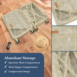 Tommy Bahama 3-Piece Rolling Luggage Set, Hard-Sided Suitcases with Spinner Wheels, Cream