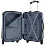 Travelers Club Chicago Hardside Expandable Spinner Luggage, Charcoal, 22" Carry-On