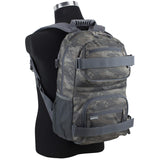 Eastsport Travel Skateboard Backpack Double Strap Laptop Bag Multi-Sport Design for Men and Women, Static Camo