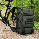 WITZMAN Carry on Travel Backpack for Men Women Airline Approved Convertible Nylon Duffle Backpack Luggage Bag (B682 Army Green)