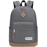 abshoo Classic Backpack for School College Bookbag Middle High School Bakcpacks for Teen Casual Daypack (Grey)